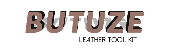 BUTUZE Leather Working Tools, Leather Tool Kit, Practical Leather Craft Kit with Waxed Thread Groover Awl Stitching Punch Hole for Leathercraft Beginner or Adults Gifts - Comes with Tool Manual - butuze leather tool