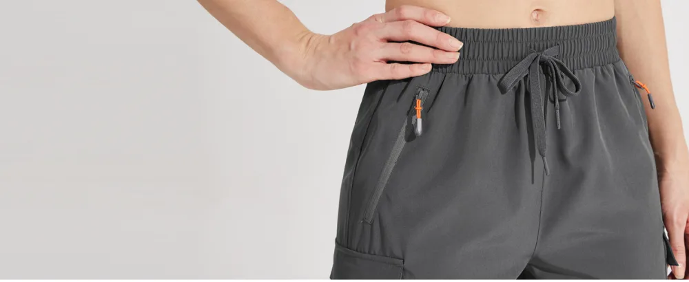 Libin Women's Hiking Cargo Shorts 7" 9" Casual Golf Athletic Active Shorts Lightweight Quick Dry Zipper Pockets 7"-black Medium - drawstring
