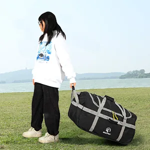 REDCAMP Foldable Duffle Bag with Wheels 120L 30", 1680D Oxford Collapsible Extra Large Duffel Bag with Rollers for Camping Travel Gear, Black 120L Black (Large) - product information 19