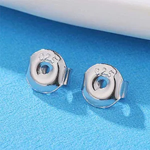 Earring Backs for Studs, Moconar 12PCS 925 Sterling Silver Earring Backs Replacements, Hypoallergenic Earring Backs Secure Ear Locking Pierced Earring Backs for Studs - earring backs
