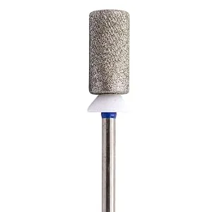 Spontaneous Beauty Premium Diamond Nail Drill Bit, Special Edition Cross Cut 3/32" Shank (Large Barrel - Medium Grit, Silver) Large Barrel - Medium Grit Silver - DiaClose