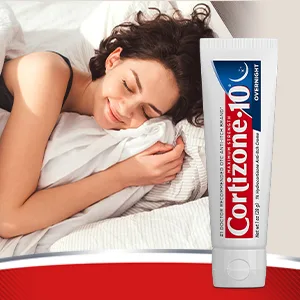 Cortizone-10 Maximum Strength Overnight Anti-Itch Creme, 1% Hydrocortisone, 1 oz. - hit snooze on nighttime itching with Cortizone 10 cream