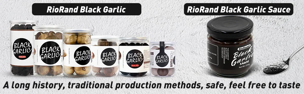 RioRand Black Garlic Sauce 150g/5.29oz Black Garlic Puree Canned 150.0 Grams - sdsd