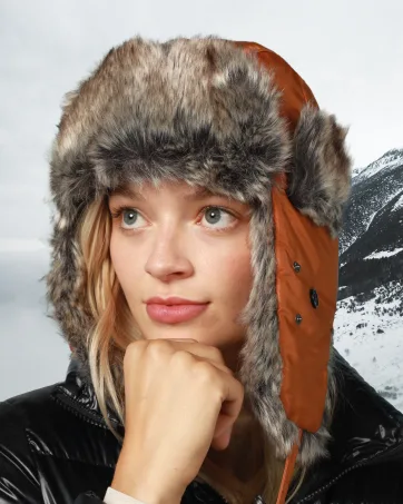 CHOK.LIDS Waterproof Winter Trapper Bomber Hats Unisex Premium Strength Ushanka Ear Flap Chin Strap Cold Weather Outdoor Black - PT101