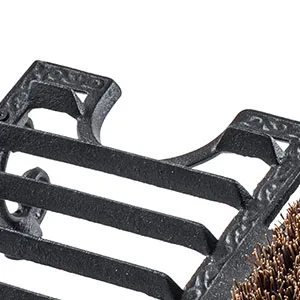 MyGift Heavy Duty Cast Iron Shoe Scraper Mat, Vintage Rustic Black Angled Boot Dirt Cleaner Brush - Heavy Duty Cast Iron Shoe Scraper Mat, Vintage Rustic Black Angled Boot Dirt Cleaner Brush