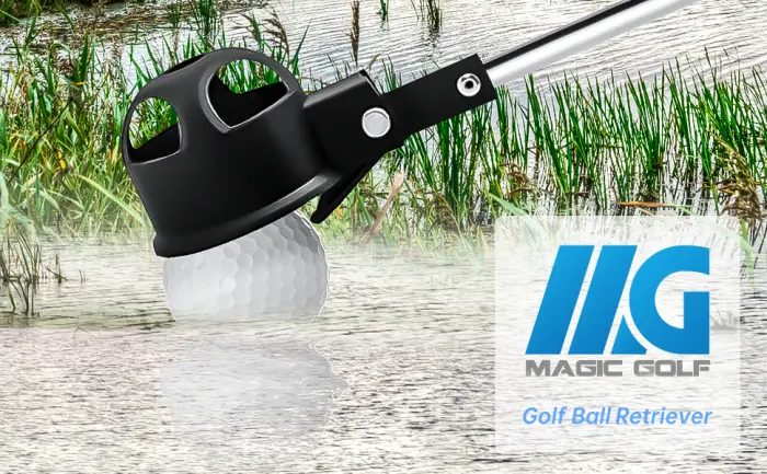 Golf Ball Retriever for Water Telescopic, MG Stainless Ball Retriever Tool Golf Grabber Picker 6.7Ft Extendable Golf Accessories Golf Gift for Men Women, with Automatic Locking Scoop - Golf ball retriever