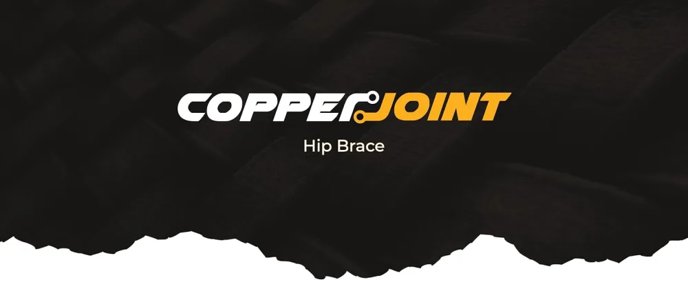 CopperJoint Hip Support Brace for Sciatica Pain Relief - Hip Compression Brace to Help Circulation - Hip Flexor Compression Wrap & Sciatic Nerve Brace for Comfort & Recovery - Hip Flexor Brace Black - CopperJoint Hip Brace