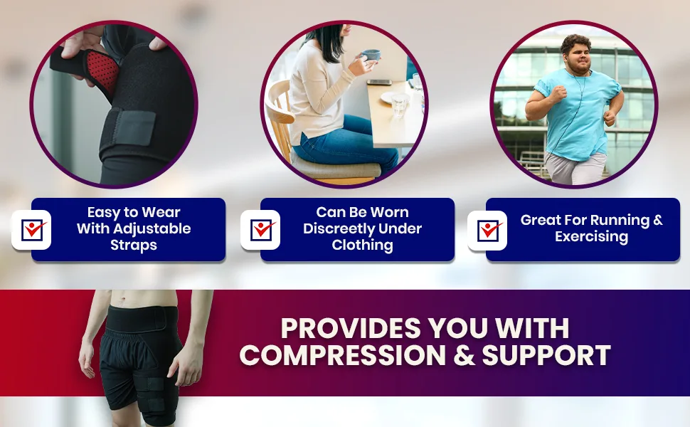 Hip Brace Thigh Compression Sleeve  Plus Size Hamstring Compression Sleeve & Groin Compression Wrap for Hip Pain Relief. Support Hip Replacement Sciatica Pain Relief Brace Men Women Extra Large Right X-Large Right - Sciatic Nerve Pain Relief torn sleves mens supports xxl replacement hip flexer womens siatica