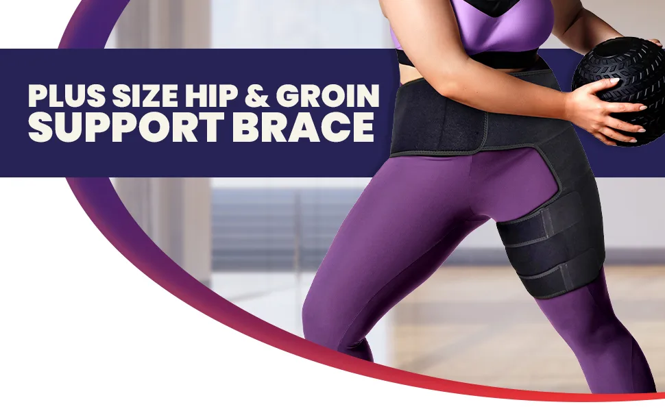 Hip Brace Thigh Compression Sleeve  Plus Size Hamstring Compression Sleeve & Groin Compression Wrap for Hip Pain Relief. Support Hip Replacement Sciatica Pain Relief Brace Men Women Extra Large Right X-Large Right - Thigh Wrap Hip Wrap supporter strap tight band piraformis trochanter trochanteric tendonitis