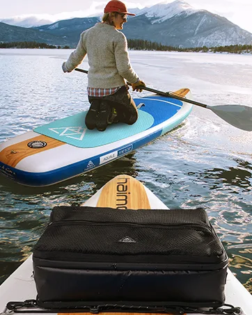 Haimont Paddle Board Accessories Cooler SUP Deck Cooler Bag for Stand-up Paddleboard, Waterproof Black - Paddle Board Cooler SUP Deck Cooler Bag