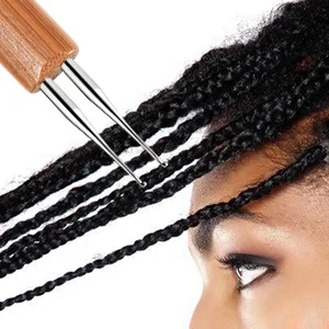 Dreadlocks Crochet Hooks, Crochet Hooks for Dreadlocks, Dread Locks Crochet Loc Needle for Braid Craft 0.5mm ( 1 Hook and 2 Hooks) 2 PCS - Comfortable grip