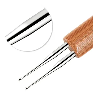 Dreadlocks Crochet Hooks, Crochet Hooks for Dreadlocks, Dread Locks Crochet Loc Needle for Braid Craft 0.5mm ( 1 Hook and 2 Hooks) 2 PCS - crochet needle dreadlock
