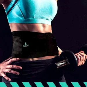AllyFlex Sports - Back Brace Lumbar Support Belt for Women and Men - High-Tech Cooling Technology Orthopedic 3D Lumbar Pads for Lower Back Pain Relief (Medium) - lower back brace for women,posture brace for women,comfy brace,back pain belt