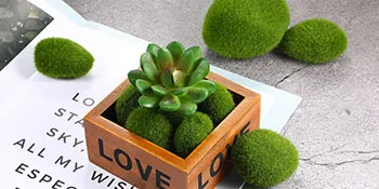 TecUnite 20 Pieces Artificial Moss Rocks Decorative Faux Green Moss Covered Stones (5 Size) - product information 3