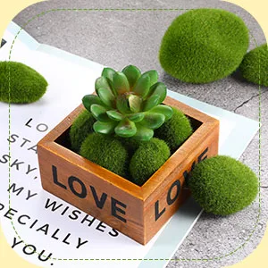 TecUnite 20 Pieces Artificial Moss Rocks Decorative Faux Green Moss Covered Stones (5 Size) - product information 7