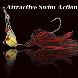Fishing Spinner Baits Kit - Hard Spinner Lures Multicolor Buzzbait Swimbaits Pike Bass 0.64oz 6pcs Spinner Baits - spinner baits