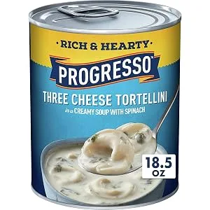 Progresso Rich & Hearty, Three Cheese Tortellini 12 Cans, Soup, 18.5 oz - product information 2