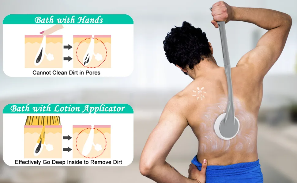 Lotion Applicator for Back, 20.5 Back Lotion Applicator, Back Lotion Applicators for Your Back, Easy Reach and Washable, Back Self Tanner Applicator - product information 5