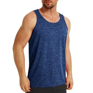 MAGCOMSEN Men's Tank Tops Quick Dry Workout Sleeveless Gym Muscle Shirts Athletic Bodybuilding Tee Shirt Pink Medium - MENS TOPS