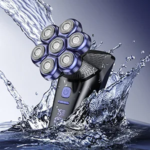 Head Shavers for Bald Men, 7D Magnetic Floating Head Shaver with 3 Modes, IPX7 Waterproof Electric Razor Grooming Kit, USB Rechargeable - IPX7 waterproof wet & dry