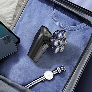 Head Shavers for Bald Men, 7D Magnetic Floating Head Shaver with 3 Modes, IPX7 Waterproof Electric Razor Grooming Kit, USB Rechargeable - portable