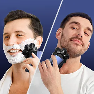 Head Shavers for Bald Men, 7D Magnetic Floating Head Shaver with 3 Modes, IPX7 Waterproof Electric Razor Grooming Kit, USB Rechargeable - wet & dry