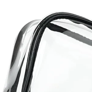 Clear Purses for Women Stadium, Cute Clear Bag Stadium Approved, Clear Handbag with Rainbow Zippers Silver - Transparent Purse Suitable for Work Travel Sports Concerts