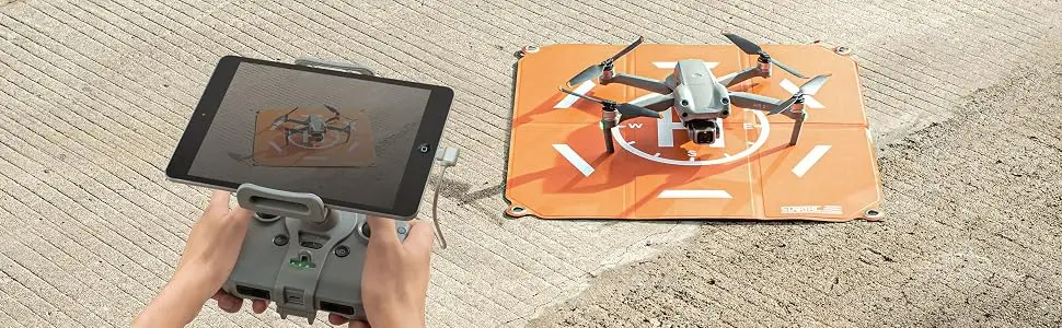 STARTRC Drone Tablet Holder for DJI Mini 2 SE/Mini 3 Pro/Mavic Air 2/DJI Mini 2/Mavic 3 Remote Controller Accessories, 4-11 inch Smartphone Ipad Tablet Mount with Lanyard,Cable - Tablet mount holder