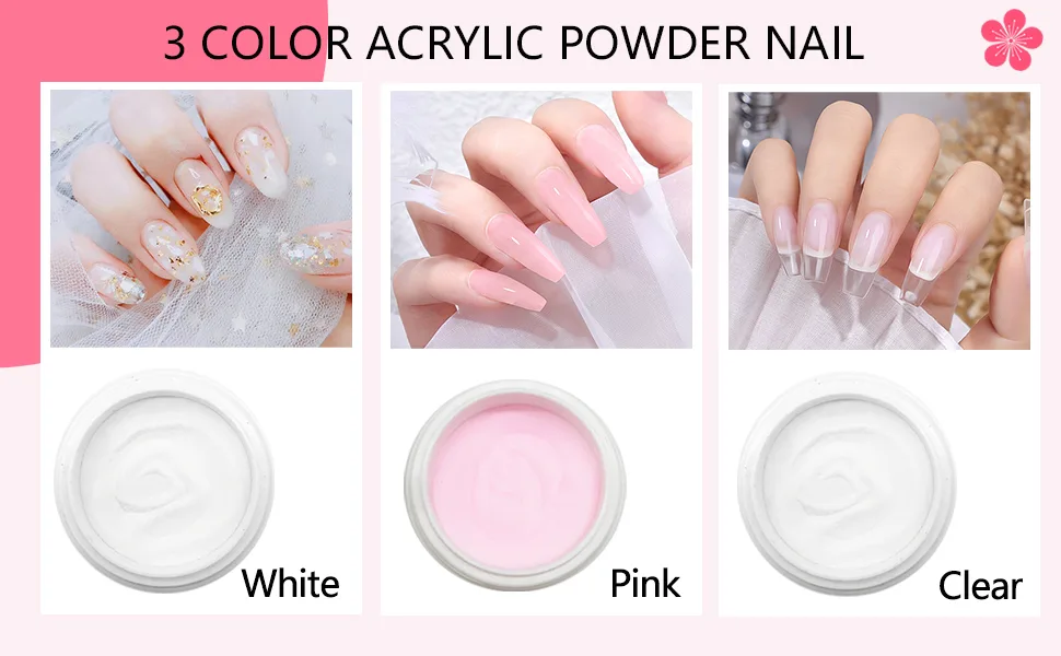 Acrylic Nail Kit, Nail Kit for Beginners and Professional with Everything, Nail Starter Kit with Acrylic Powder Liquid Monomer, Nail Glitter and Tools - Acrylic Nail Kit