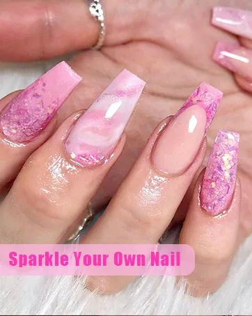 Acrylic Nail Kit, Nail Kit for Beginners and Professional with Everything, Nail Starter Kit with Acrylic Powder Liquid Monomer, Nail Glitter and Tools - POLY Gel Nail Kit