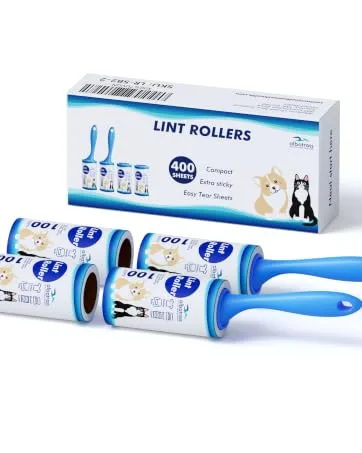 Lint Rollers 400 Sheets Lint Remover for Pet Hair, Couch, Clothes Furniture, and Carpet - 400 sheets / box