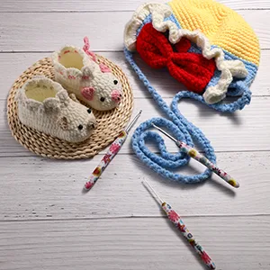5mm Crochet Hook, Ergonomic Handle for Arthritic Hands, Soft Rubber Grip Extra Long Knitting Needles for Beginners and Knitting Crocheting Yarn (5mm) 5.0mm - Creat your own unique and beautiful crochet projects
