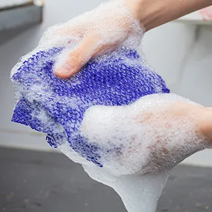 African Long Bathing Net Sponge Long Net Shower Body Scrubber Back Scrubber Skin Smoother Net Bathing Sponge for Daily Use or Stocking Stuffer (Black) - product information 5