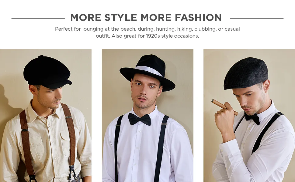 BABEYOND Straw Fedora Hat for Men Panama Trilby Hat Short Brim Summer Sun Hat A-black - product information 18