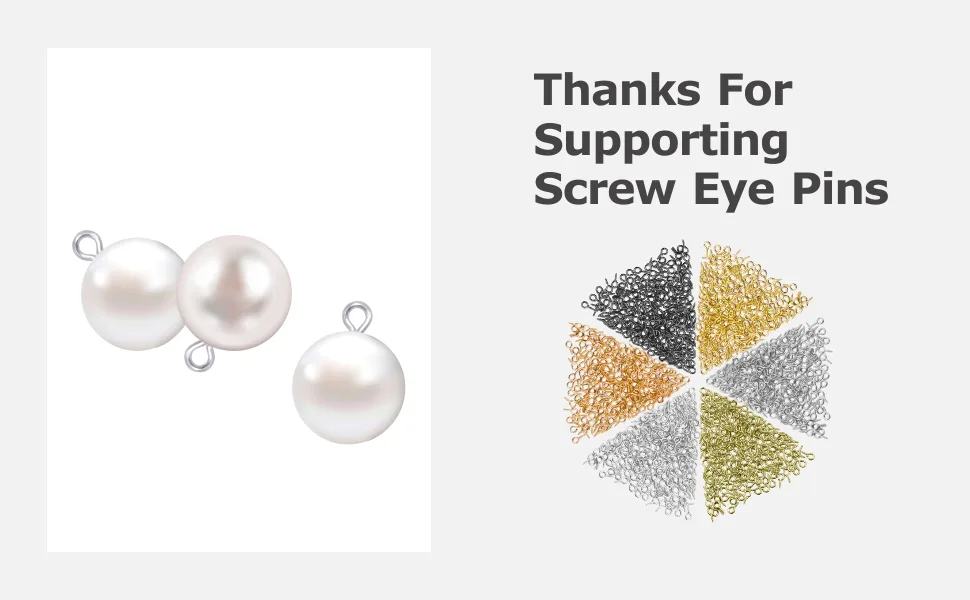 1000 PCS Small Self Tapping Screw Eye Pins Hooks in 6 Colors (4  8mm/0.15  0.3inch) - product information 5