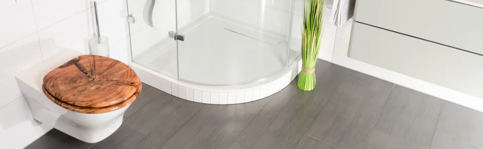 Sanilo ROUND, Silent Slow Close, Molded Wood, Adjustable Toilet Seat, Old Tree - product information 1