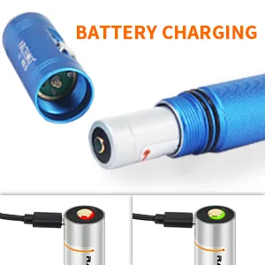 ARCHON V10S Scuba Diving Flashlight 1200 Lumens Waterproof Dive Light with Power Indicator Narrow Beam and USB Charger Black Torch for Underwater Lighting - V10S-5