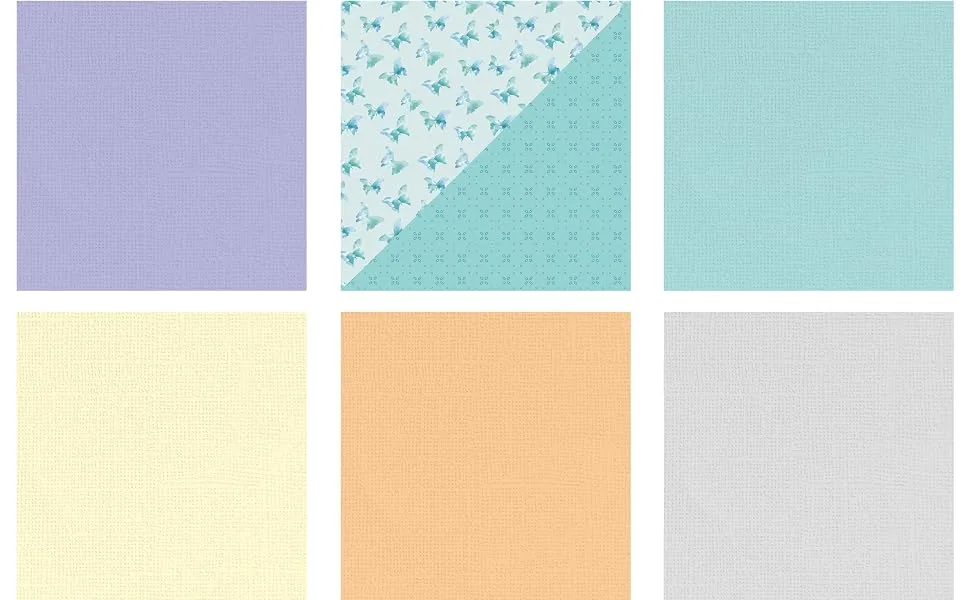 12x12 Double Sided Solid Colored Paper Pad Scrapbook Cardstock Decorative Paper - 36 Sheets 220gsm Pastel Construction Paper for Card Making Journaling Planner Origami Decorative Spring - product information 3