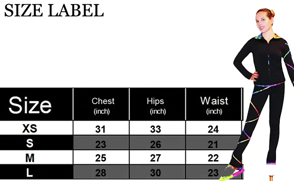 Ice Fire Figure Skating Criss Cross Pants - Stardust Sparkle Adult XSmall (12-14) - product information 8
