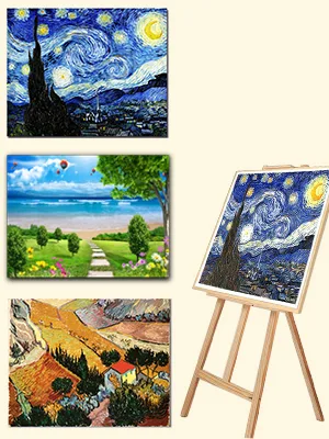 ECOIOU 24X36 Inch Canvas Stretcher Bars Frame for Paint by Numbers, Oil Paintings, Prints, Posters(Need Extra Size to wrap Around The Frame) - canvas