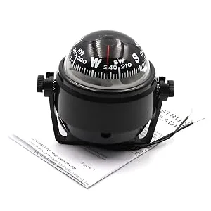DETUCK Boat Compass Dashboard Marine Compass for Boat Compass Dash Mount Night Lighting - car compass