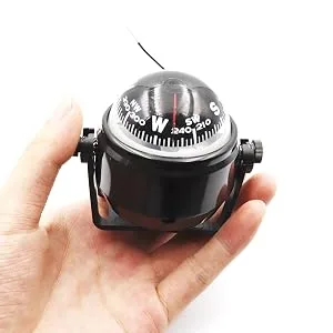 DETUCK Boat Compass Dashboard Marine Compass for Boat Compass Dash Mount Night Lighting - car compass