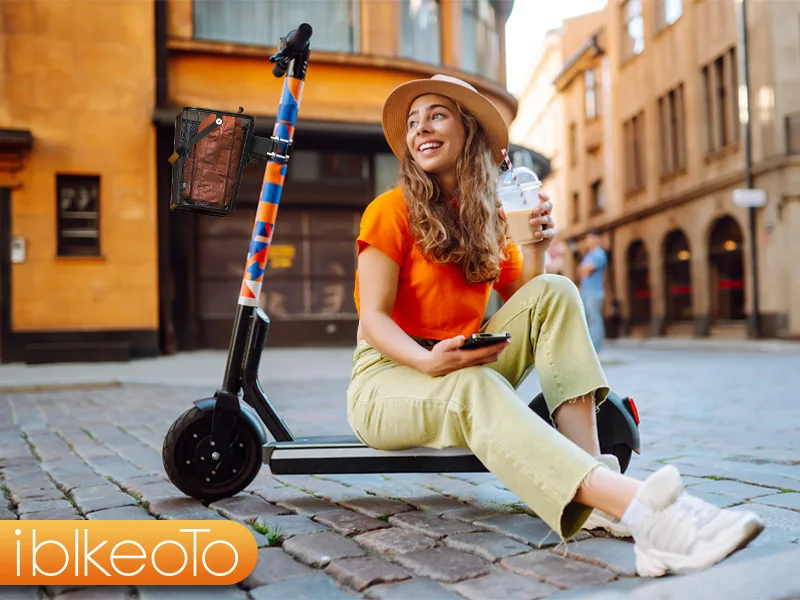 iblkeoTo Scooter Basket Quick Release Take Off/on 70lb Loading Capacity Heavy Duty Iron Mesh Basket with Handle Easy Assembly and Portability Size:Small - scooter basket