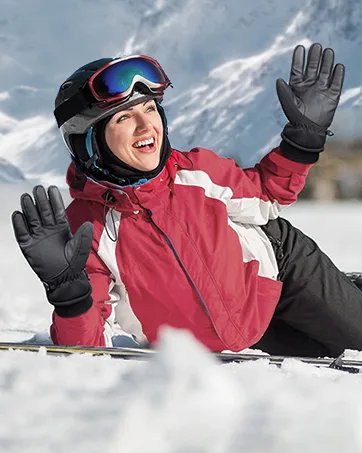 Anqier Winter Gloves Warm Touchscreen Gloves Running Driving Cycling Gloves Men Women Black-a Large - Thermal Touchscreen Gloves