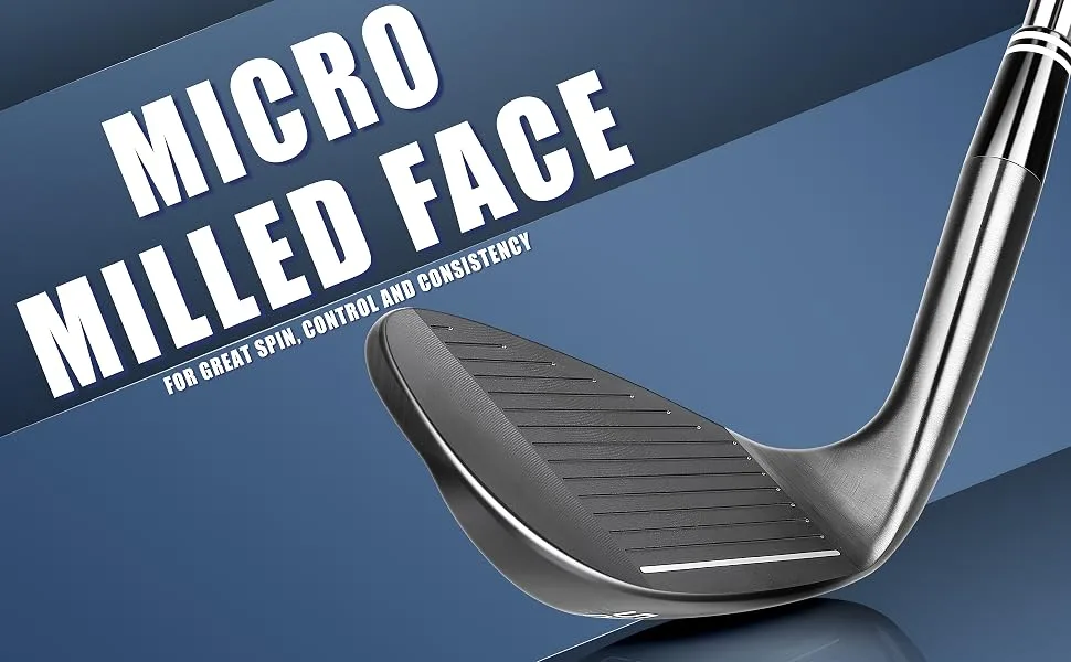 CHAMPKEY K26 Premium Forged Golf Wedges (Right Handed)|52 56 60 Degree Milled Face Golf Wedges 60 Degree Black - product information 3