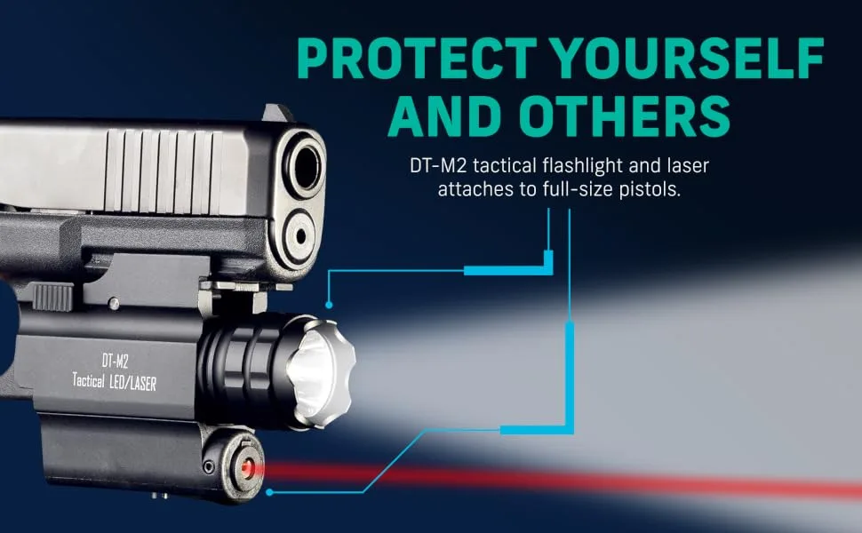 DefendTek Gun Flashlights - Rechargeable Rail-Mounted Flashlight and ...
