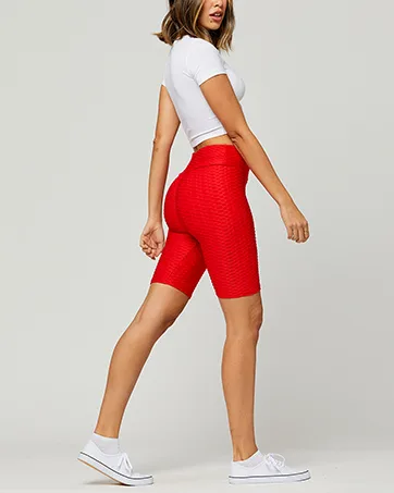 Conceited Buttery Soft High Waisted Flowy Shorts with Pockets and 4-Way Stretch - 4" Inseam Harem Shorts for Women Fleur Small-Medium - textured