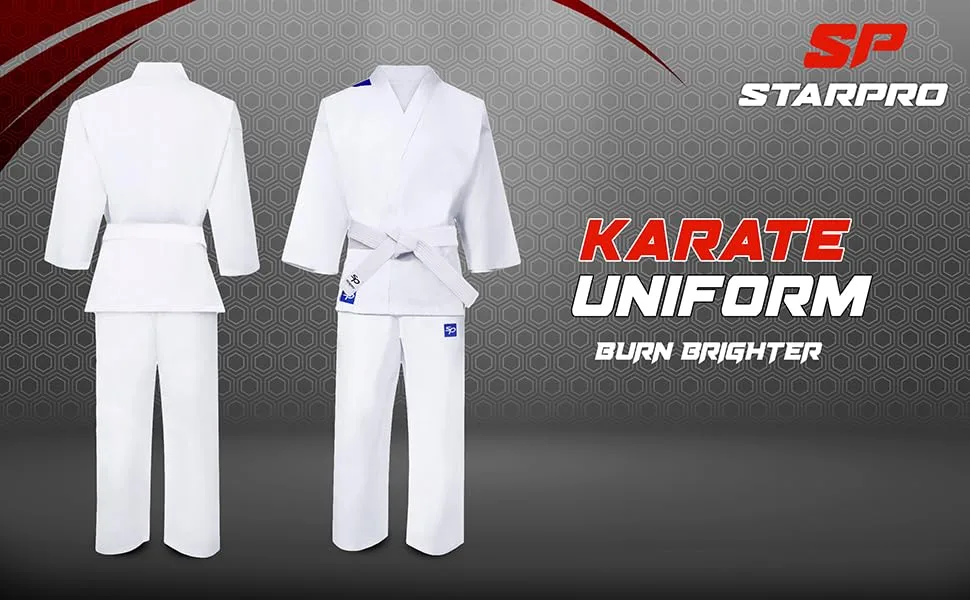 Starpro | Lightweight Karate Gi | Many Sizes | Suitable as Taekwondo Uniform | Karate Uniform, Karate Gi Adult - Karate Trousers & Jacket, Karate Clothes, Karate Gi Lightweight, Karate Uniform, Taekwondo Suit
