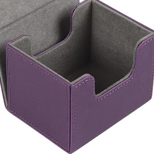 AEGIS GUARDIAN Commander Deck Box Magic Deck Box for MTG TCG Holds 100+ Sleeved Cards Leather Card Deck Box for Collectible Cards Deck, Purple 6 - product information 4