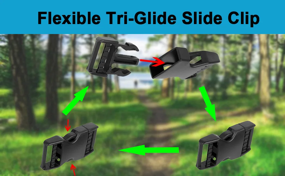 Buckle Straps 1 Inch, Webbing Straps Polypropylene 11 Yards, 6 PCS Adjustable Side Release Plastic Buckles, 12 PCS Tri-Glide Slide Clip, Heavy Duty Straps with Buckles - Buckle Straps 1 Inch Webbing Straps 11 Yards 6 PCS Adjustable Side Release Plastic Buckles 12 PCS